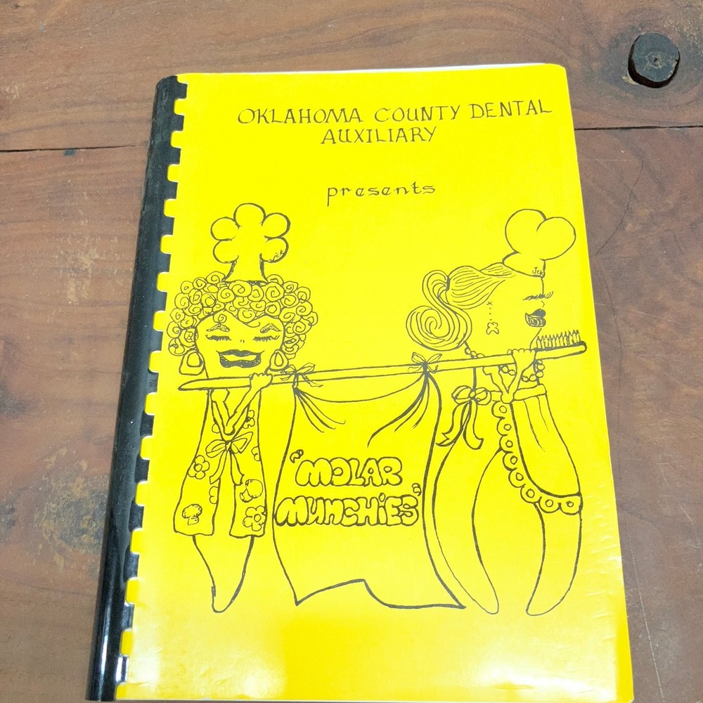 Molar & Munchies 1979 Oklahoma County Dental Auxiliary Vintage Spiral Cookbook